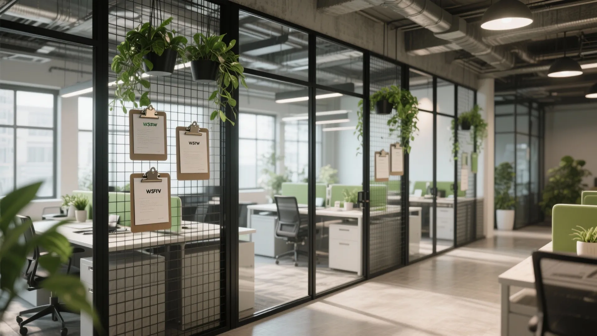 7. Industrial-style Metal Grids