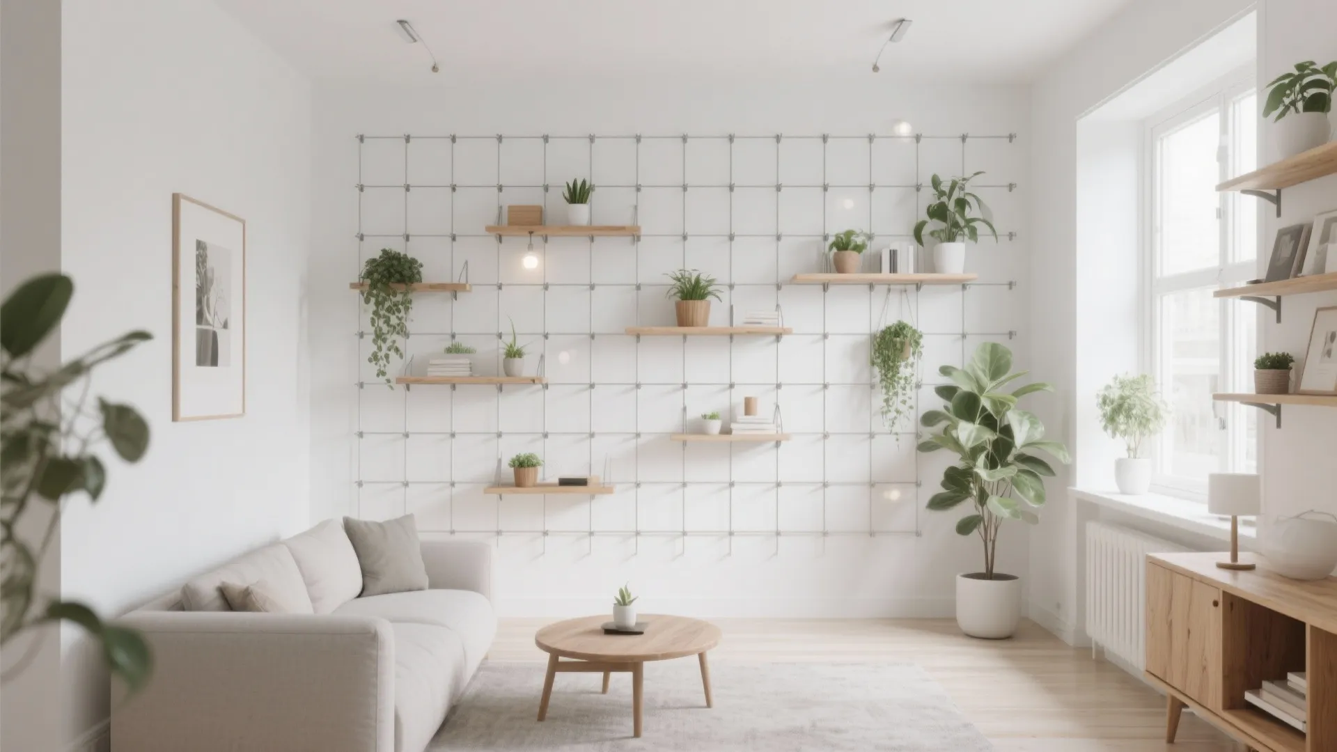 9. Metal Grid Wall System