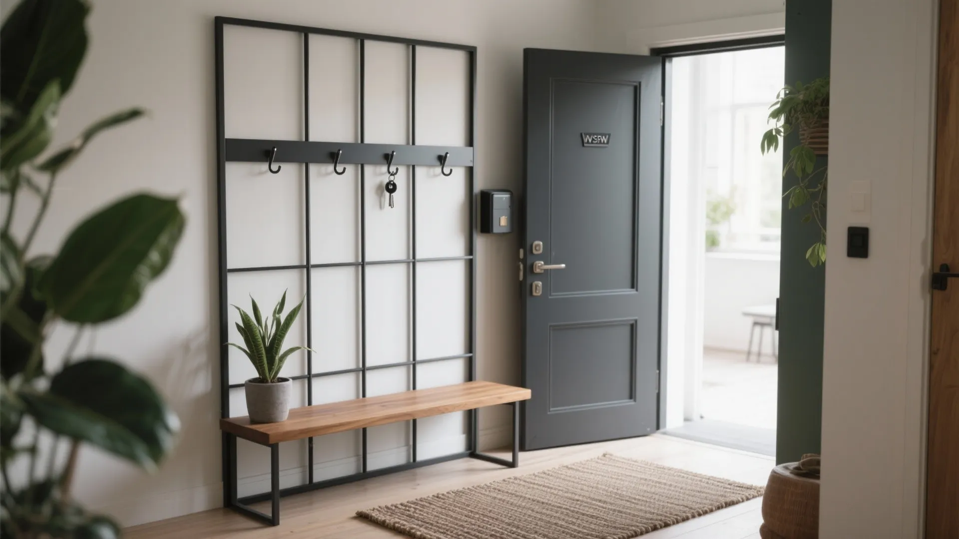 Metal Grille Partition (Light, Privacy, Edge)