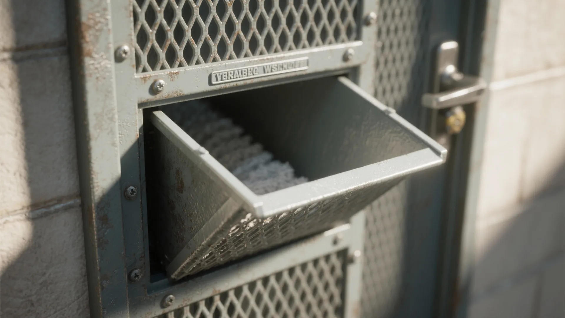 2. Decorative metal grille door for ventilation