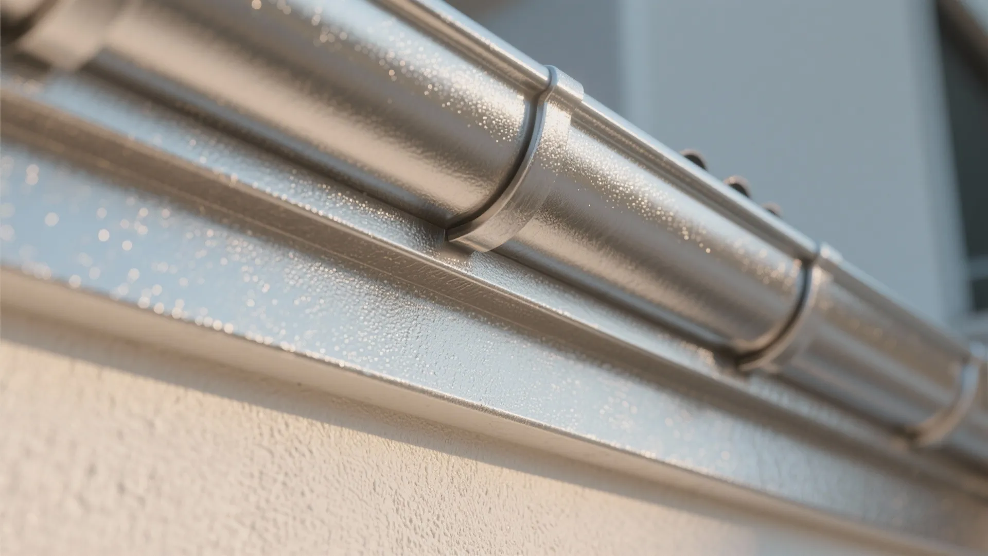 4. Metallic Gutter Accents