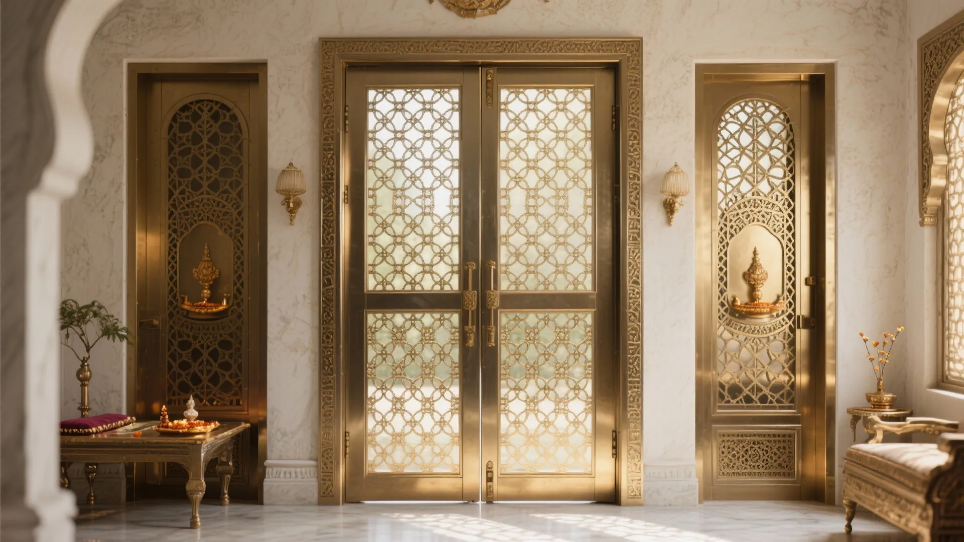 Metal Frames With Jaali Inserts