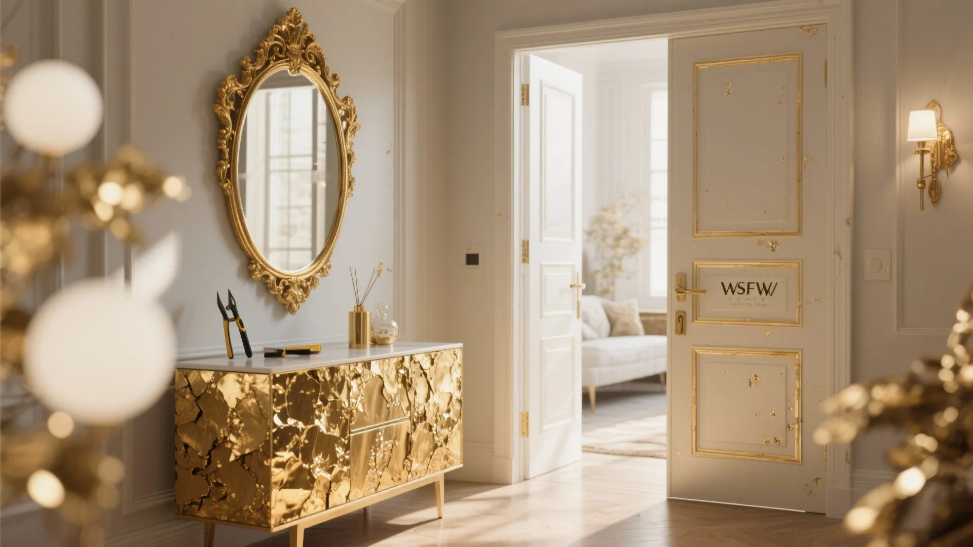 3. Metal Leaf for High-Impact Accents