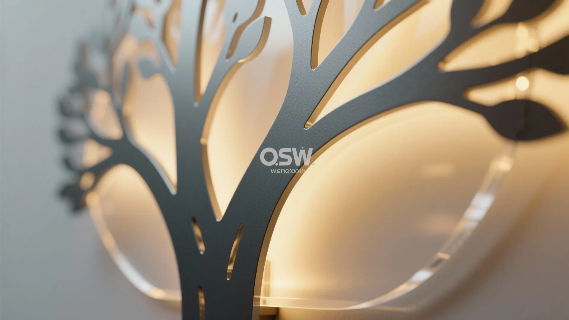 Backlit Metal Tree Art Panel