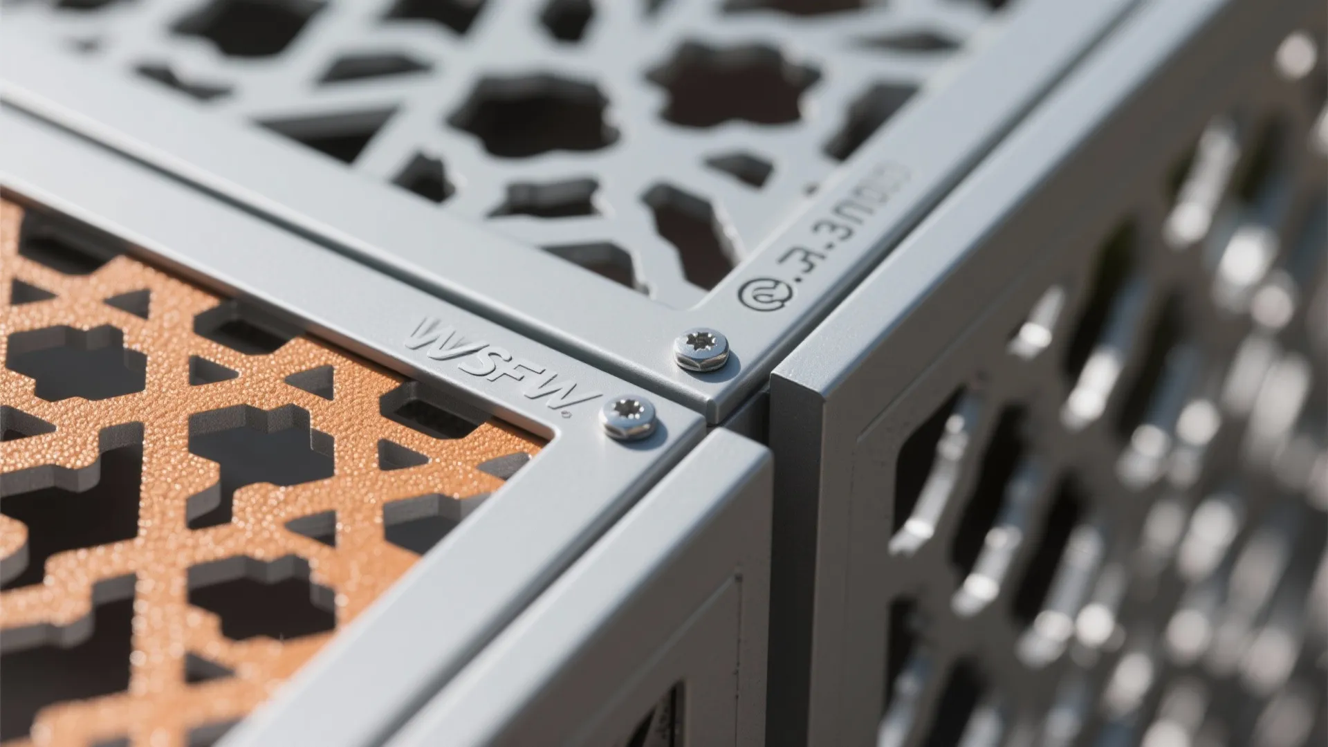 Laser-Cut Metal Screens with Modular Frames