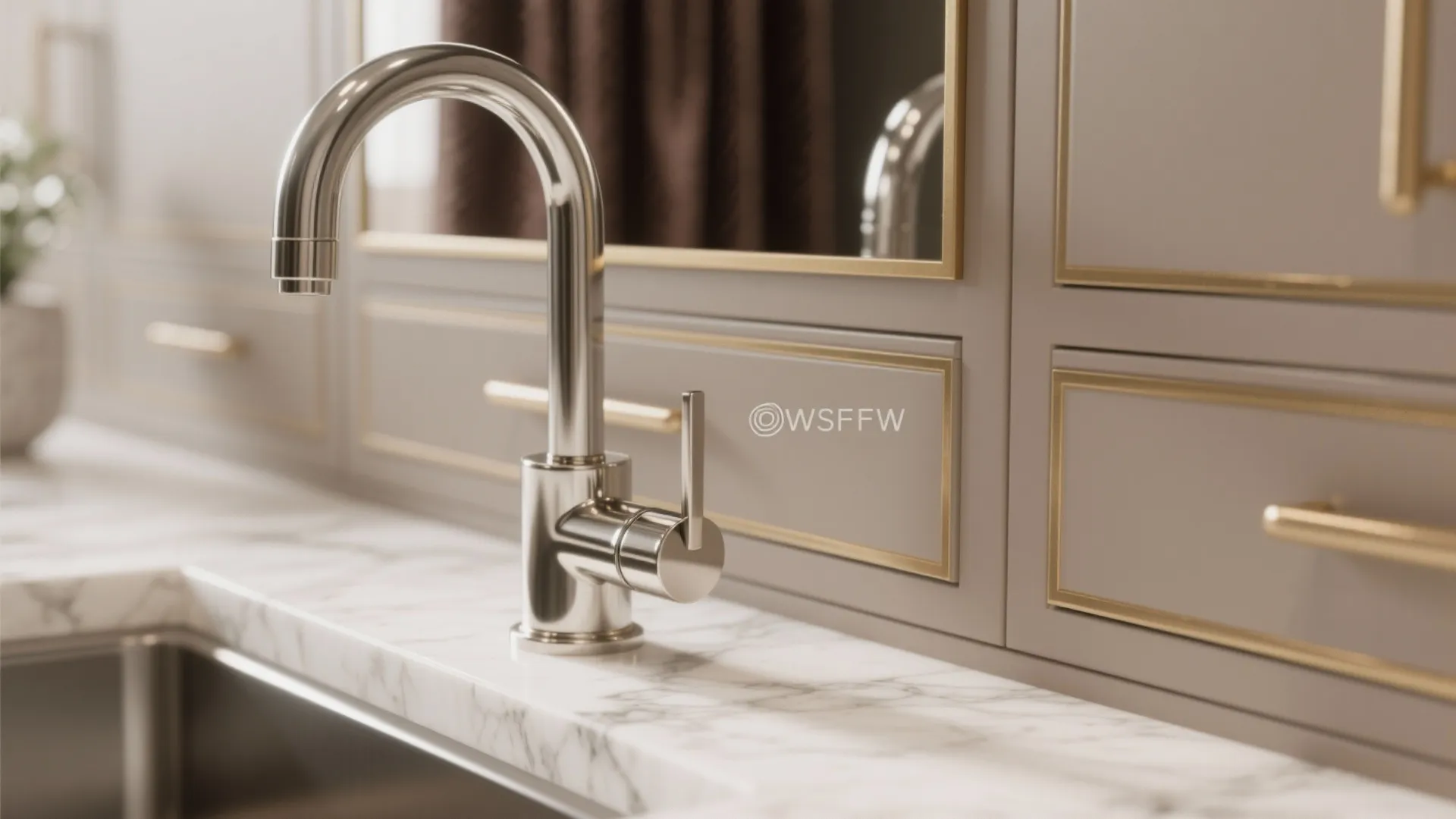 Polished metal accents for subtle glam