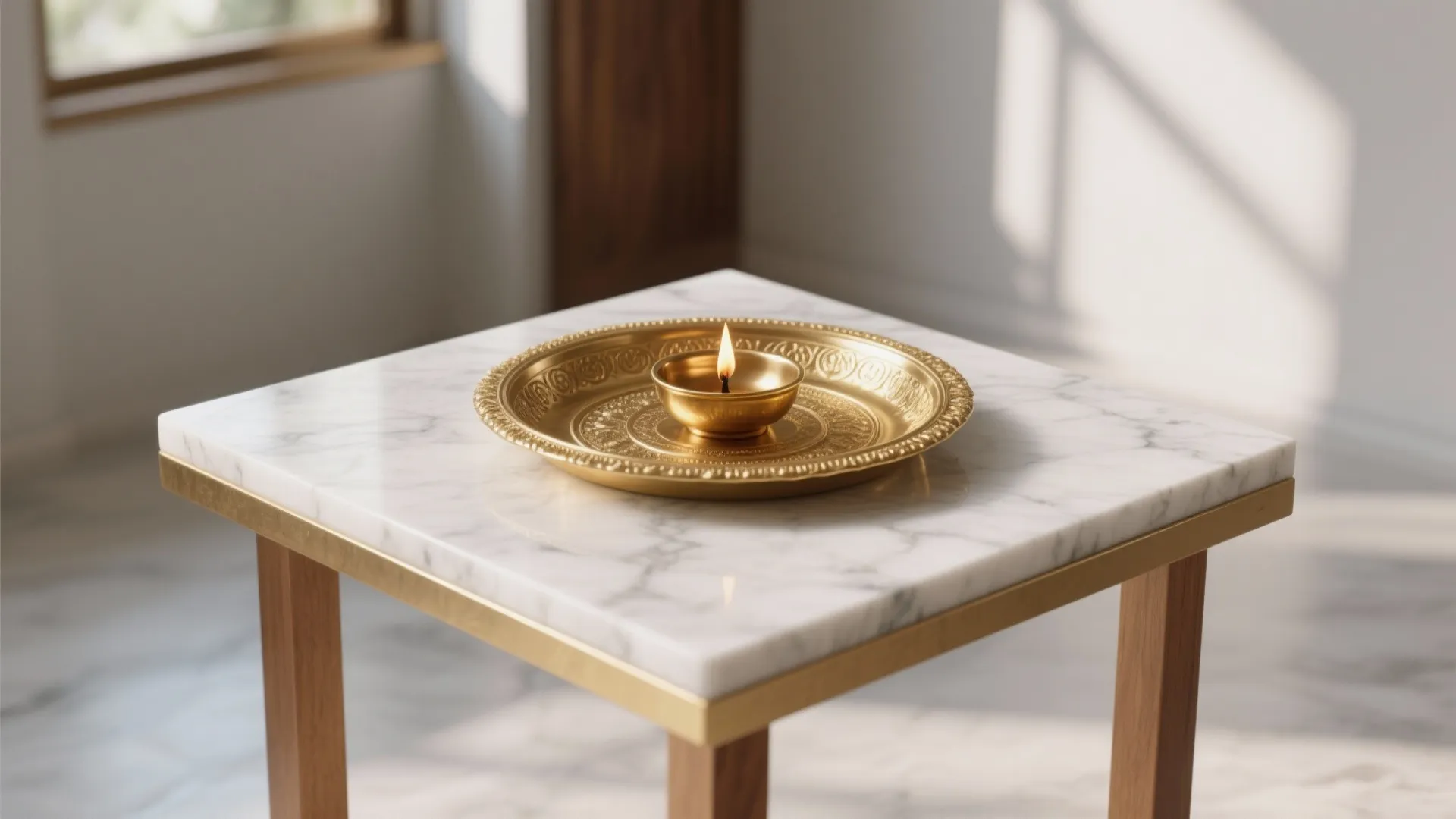 Metal-Meets-Marble Minimalism