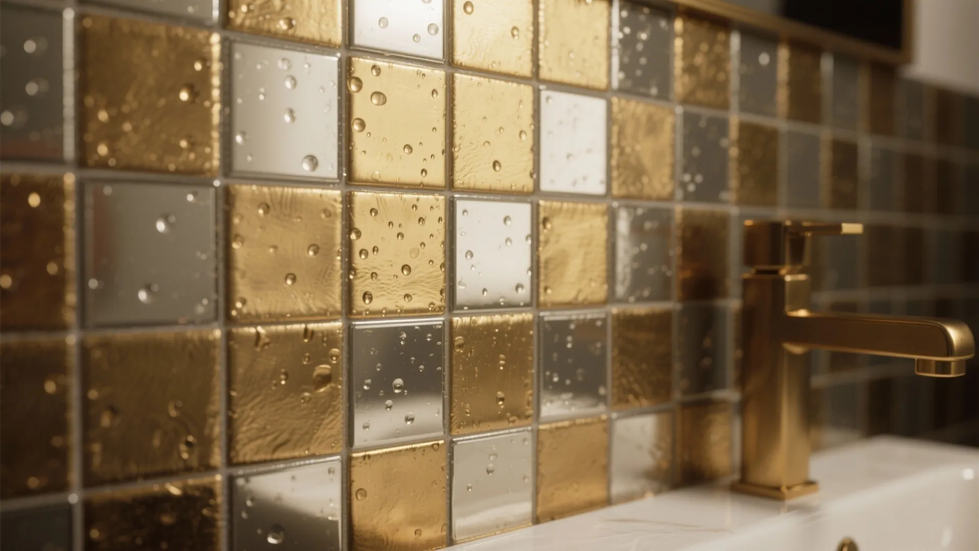 2. Metallic or Mirrored Accents