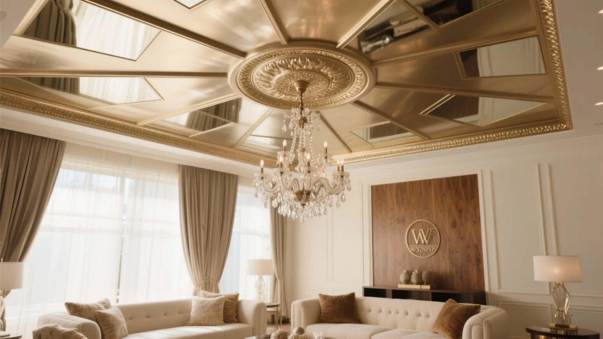 Metallic or Mirror-Finish Panels for Reflective Glamour