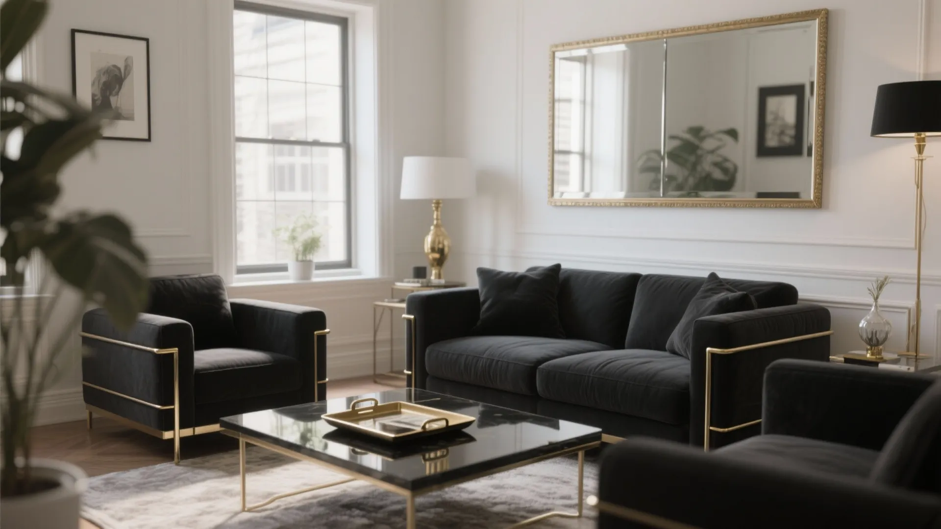 5. Use metallics and mirrors to expand perception