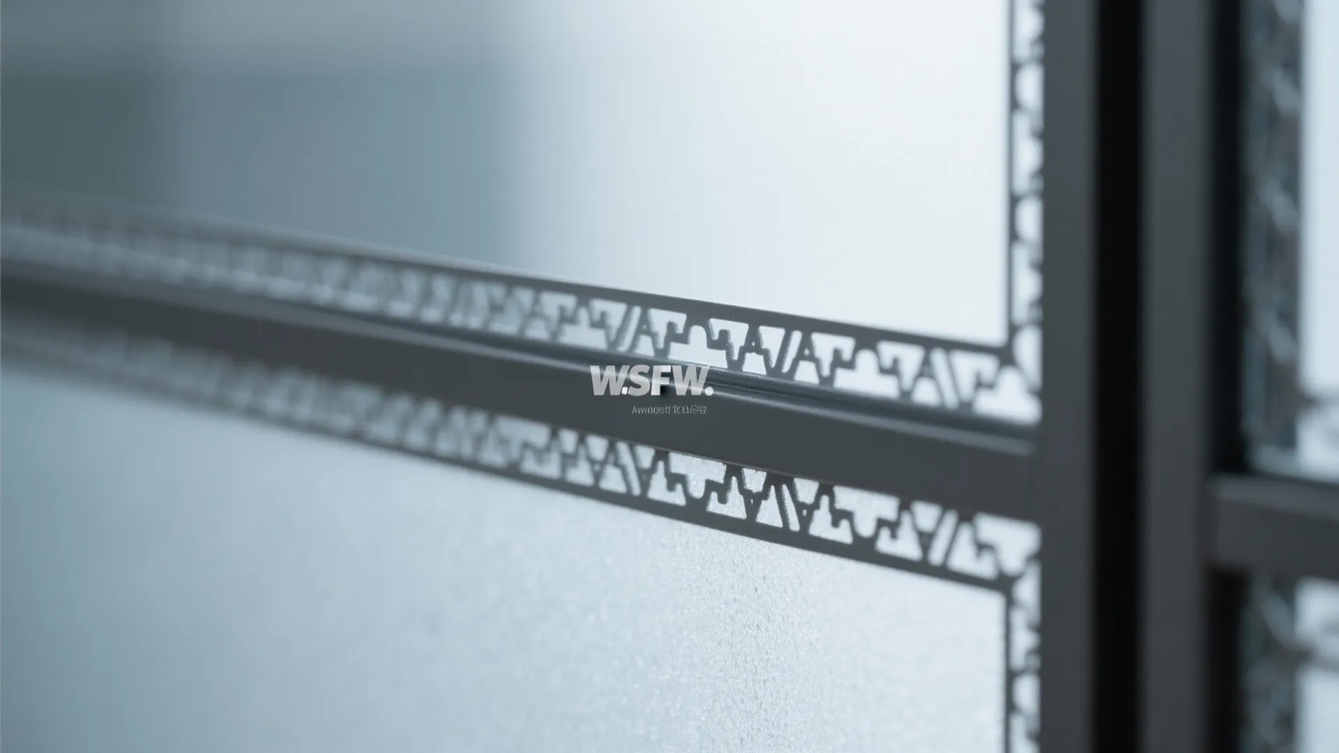 Frosted Glass With CNC Metal Overlay