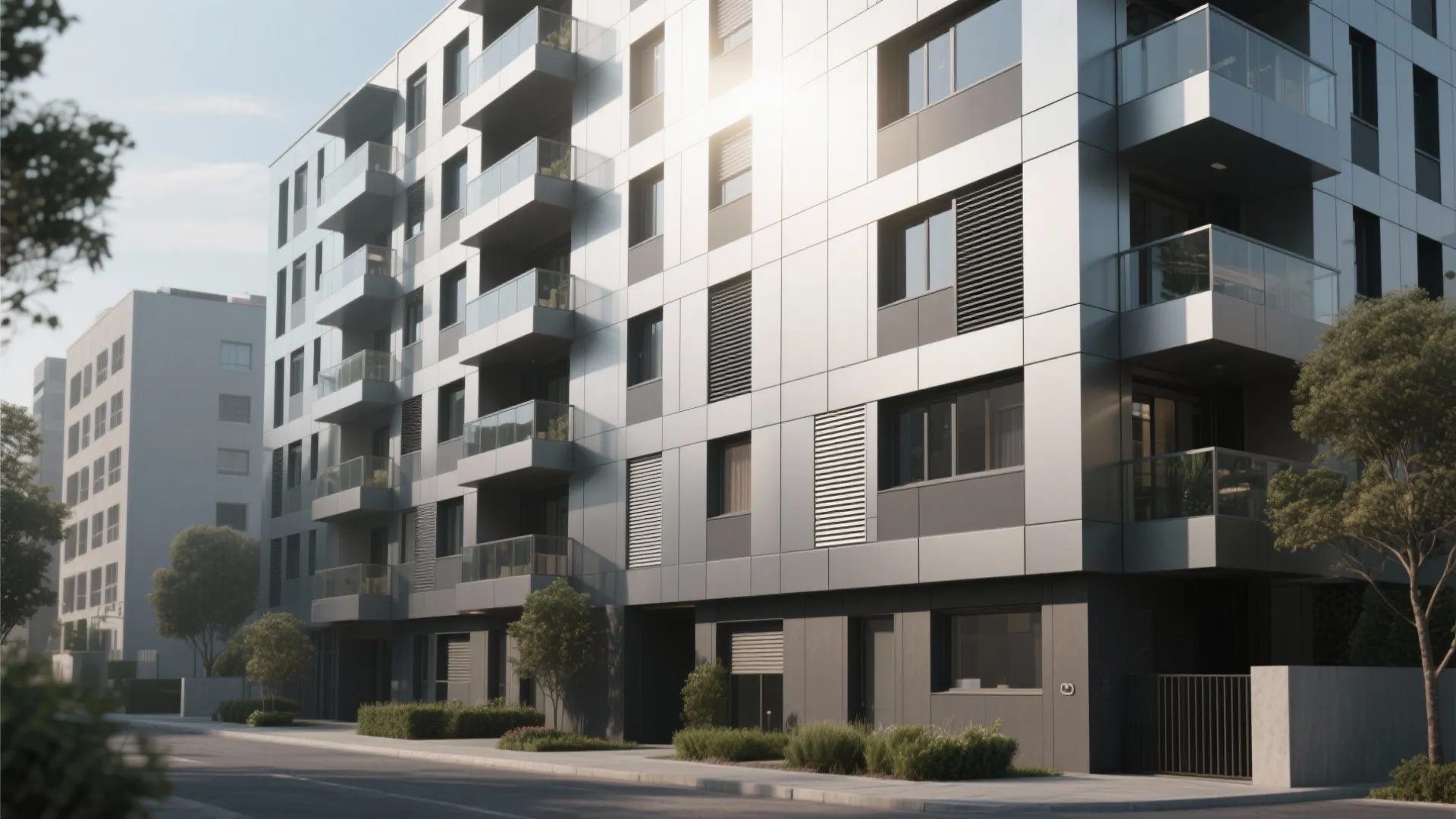 Metal Panels with Ventilated Facade