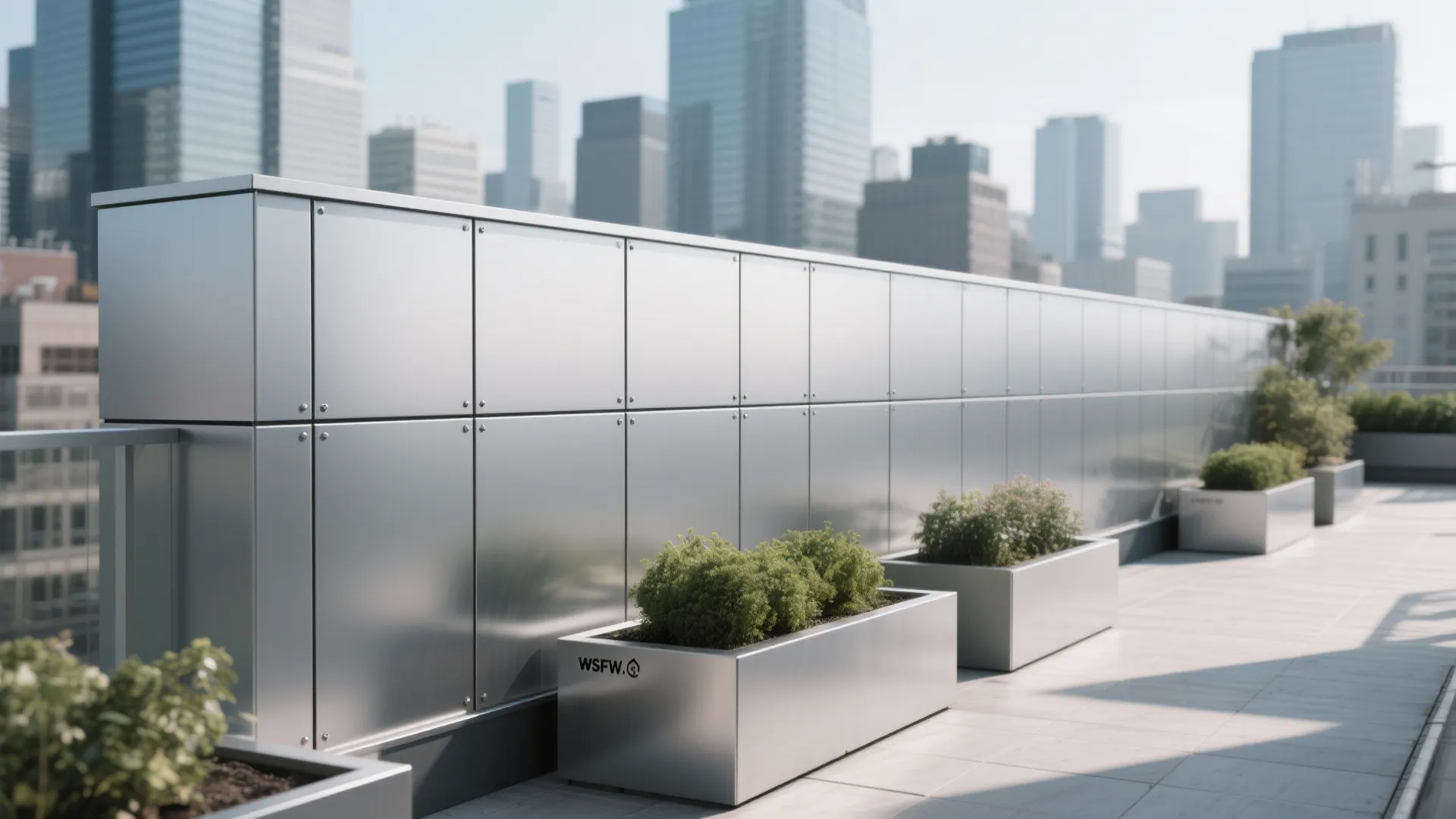 Minimalist Metal Panel Boundaries