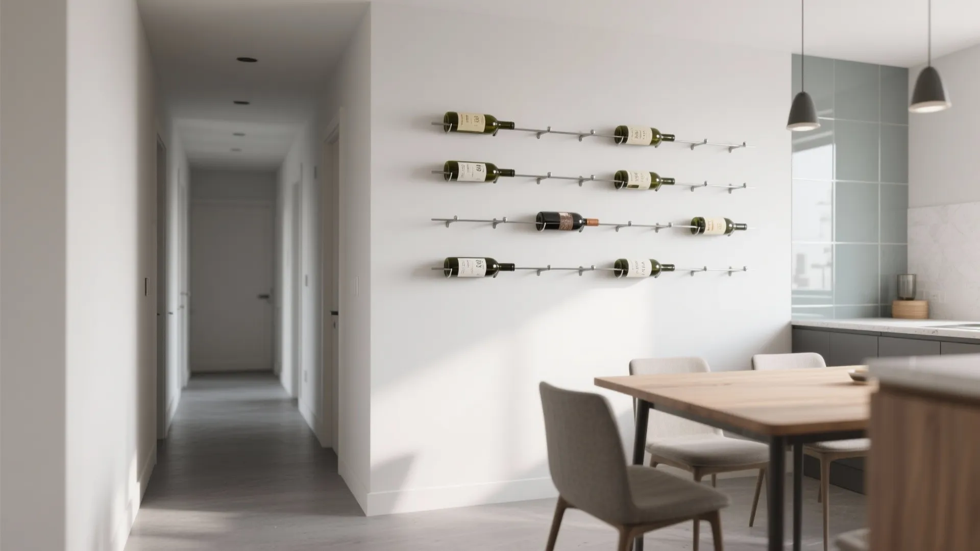 Minimalist Metal Peg Display