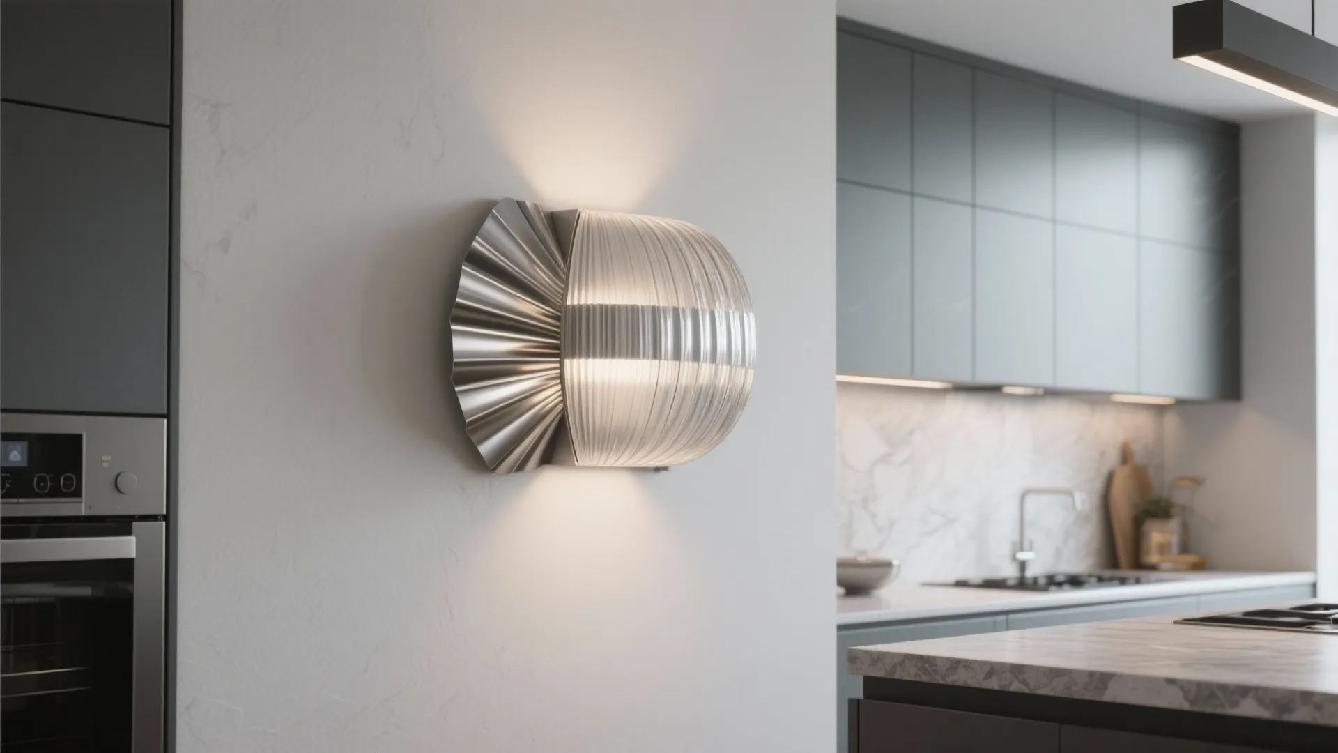 2. Metal Pleats for a Modern Accent