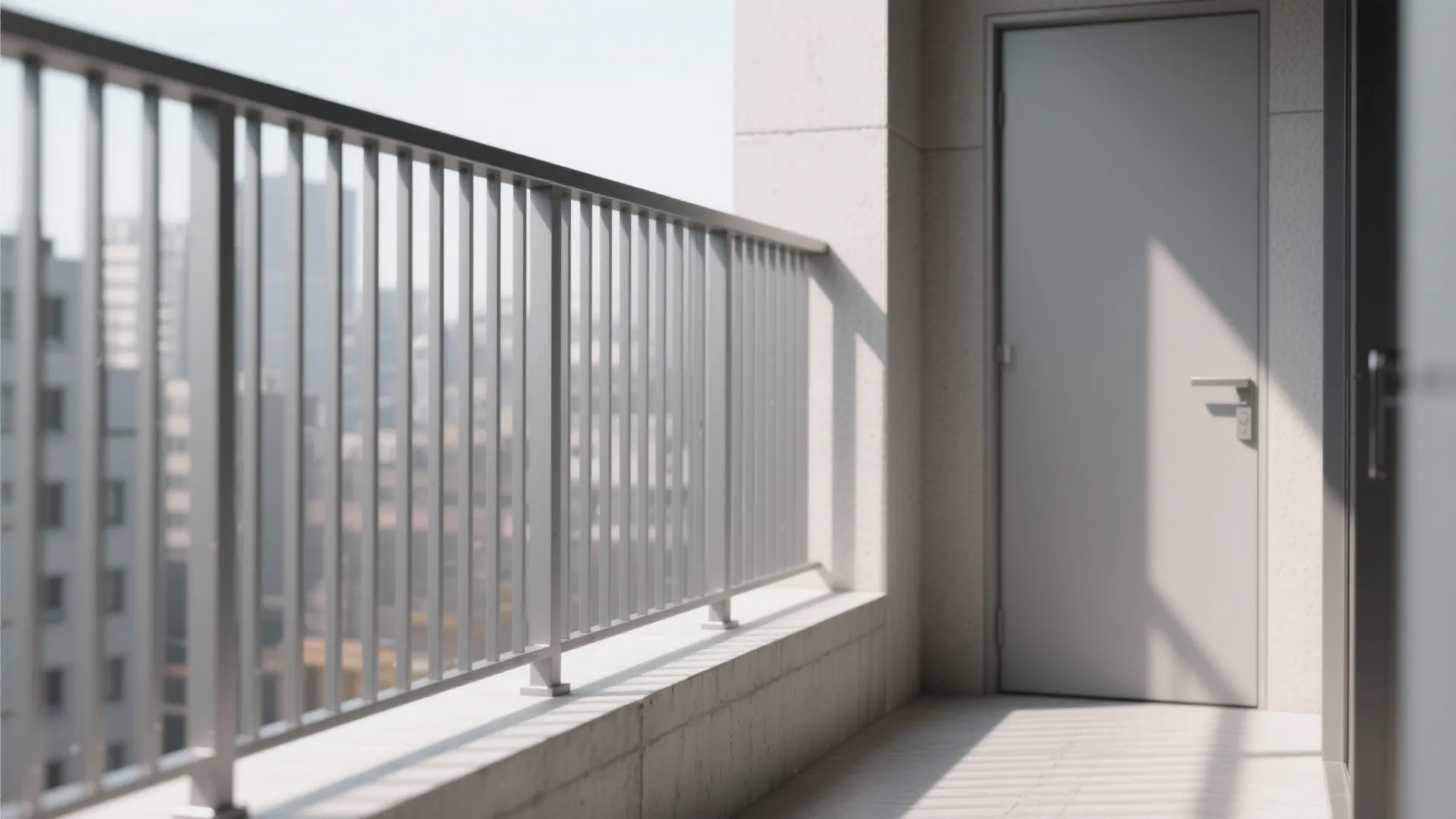 Minimal metal railing patterns that read light, not flimsy