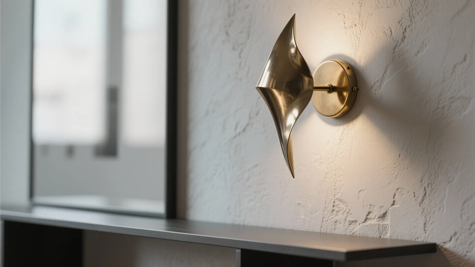 1. Sculptural Metal Sconces