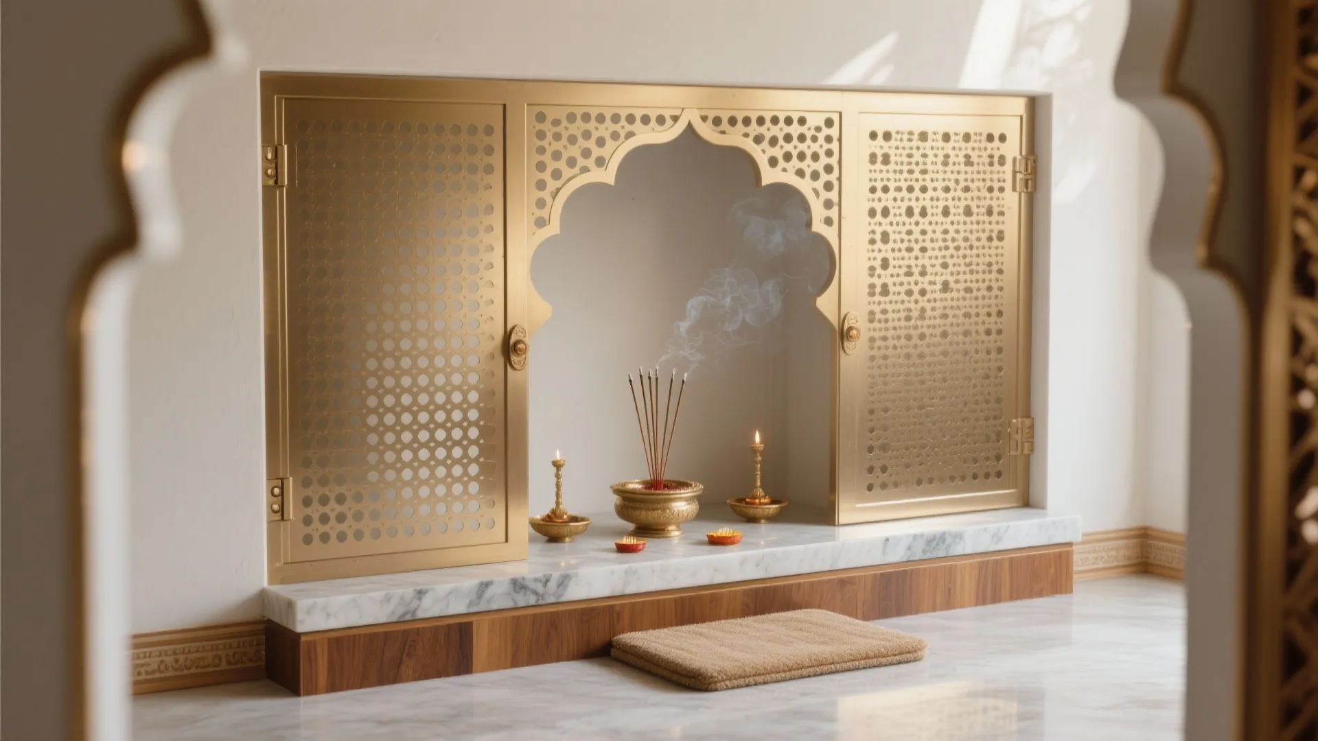 Metal CNC Screens with Stone or Wood Accents