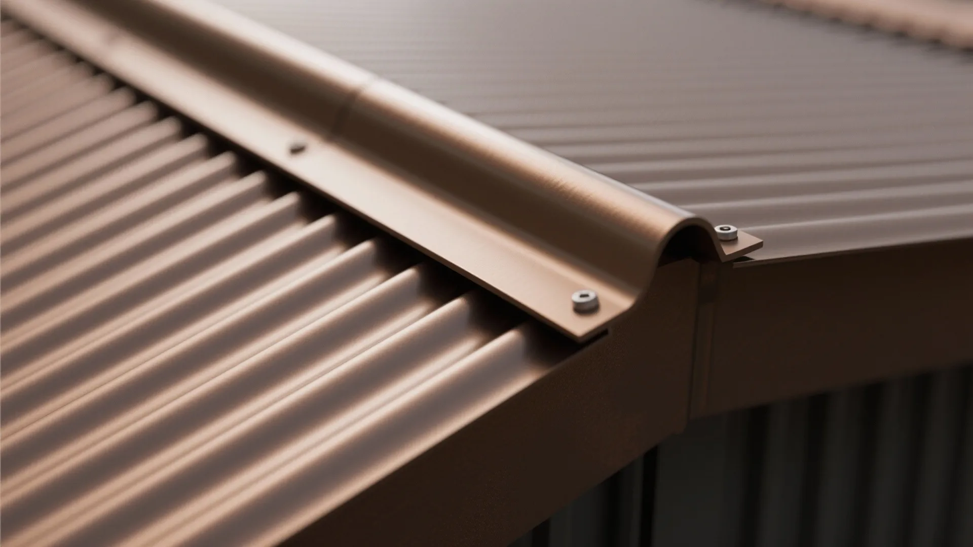 Standing‑seam metal in matte finishes