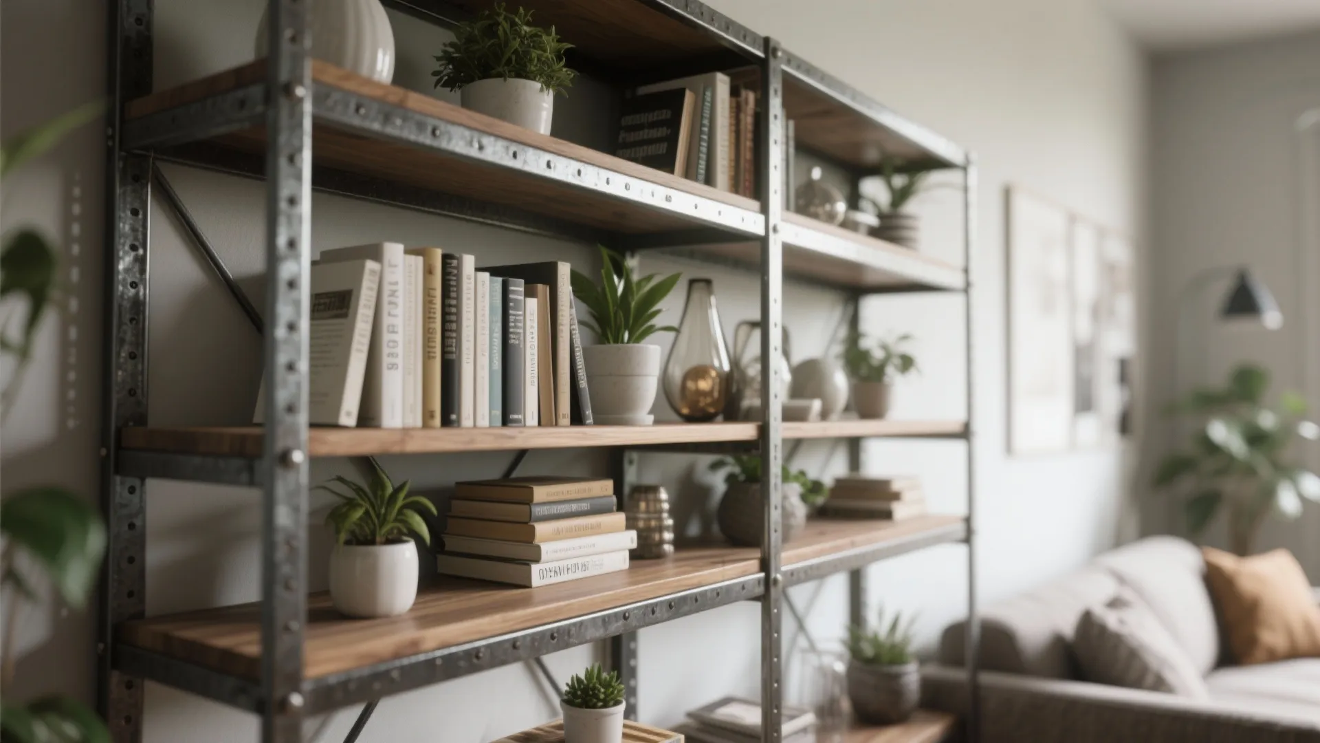 Metal Frame Shelving Units