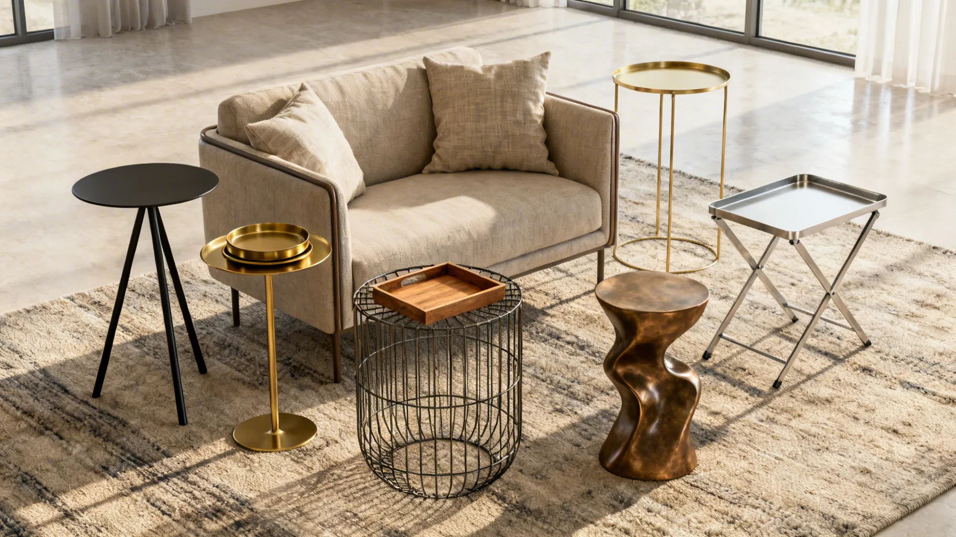 5 Metal Side Table Ideas for Small Living Rooms
