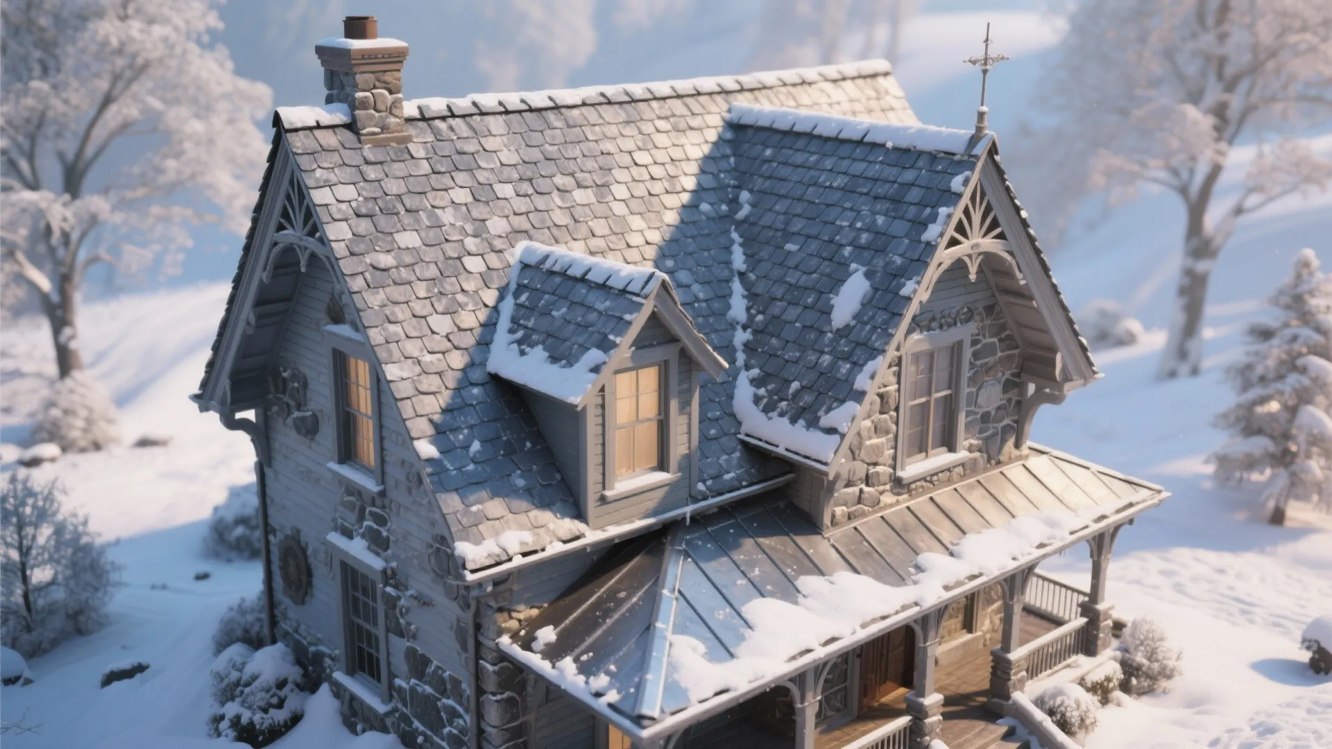 7. Shingled Metal Mimicry