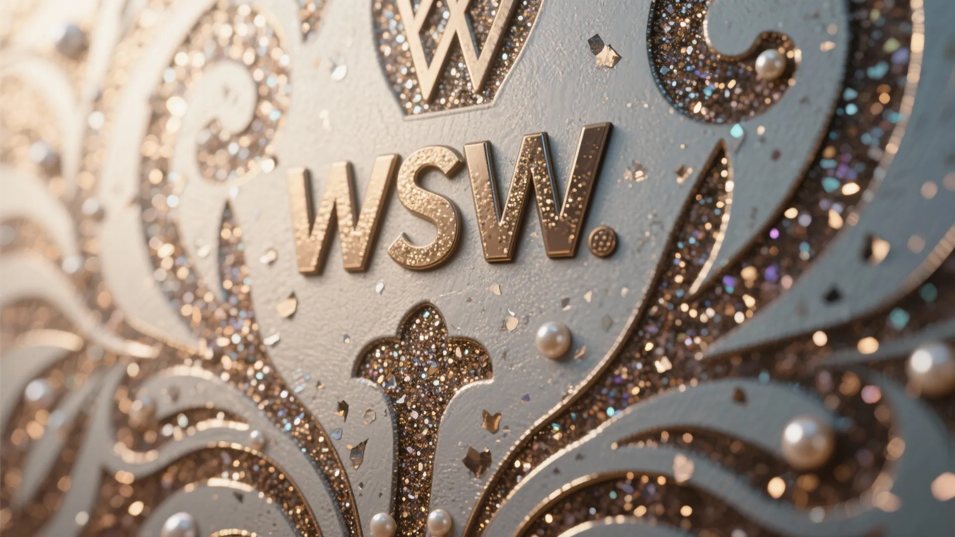 3. Metallic Stenciling for Drama