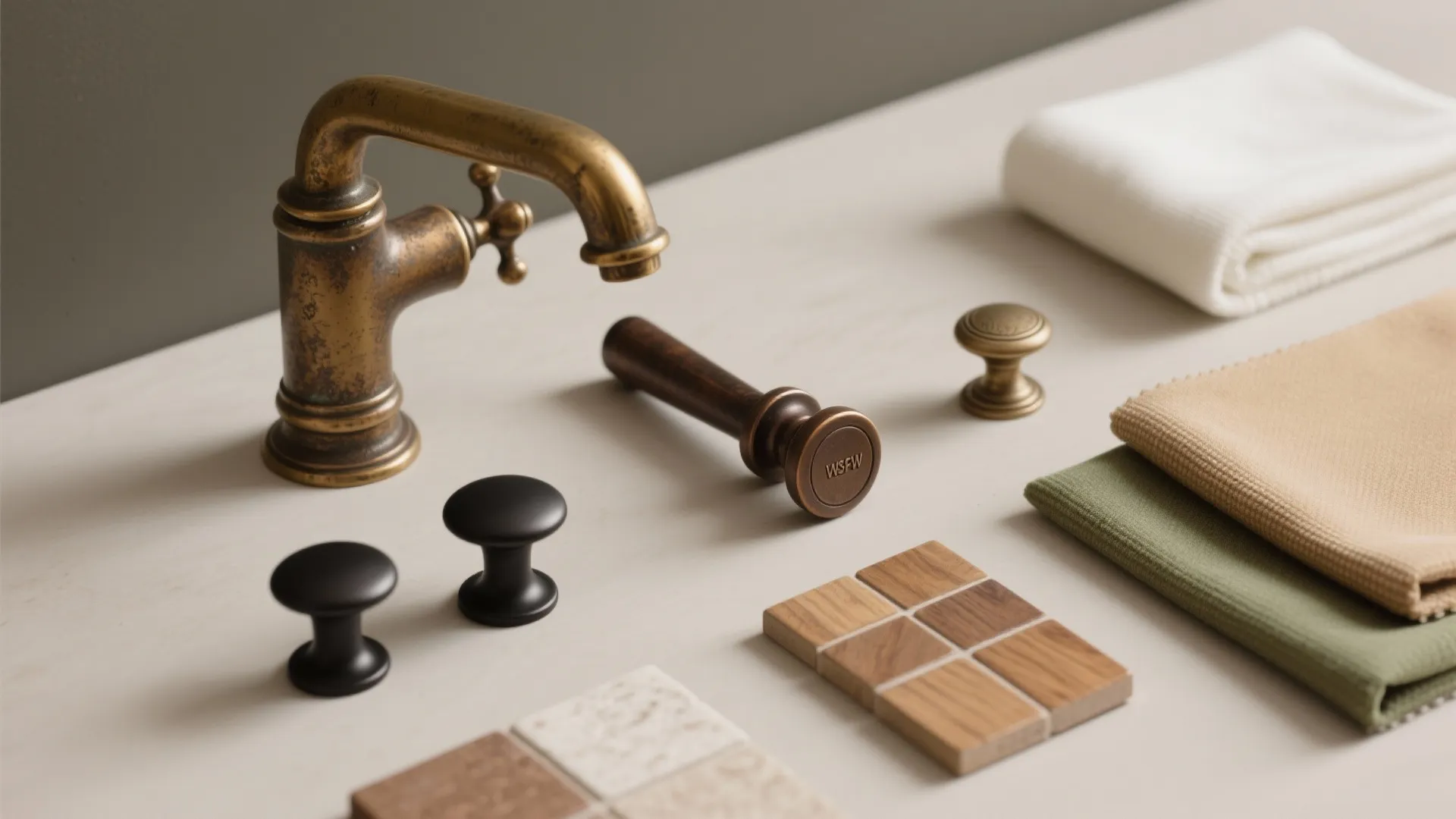 4. Mix Weathered Metals and Matte Black for Contrast