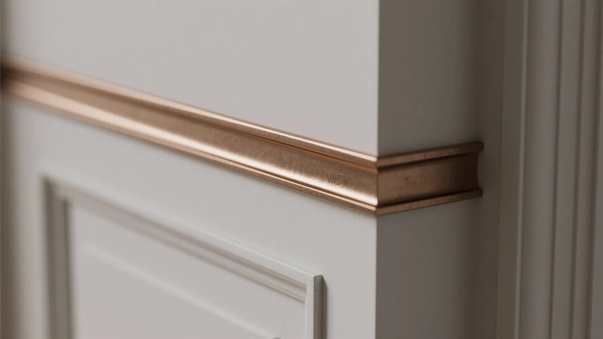3. Use metallic trims and moldings
