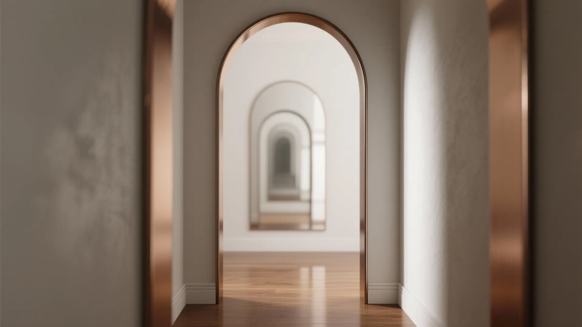 Framed Metal Arches for Subtle Zoning