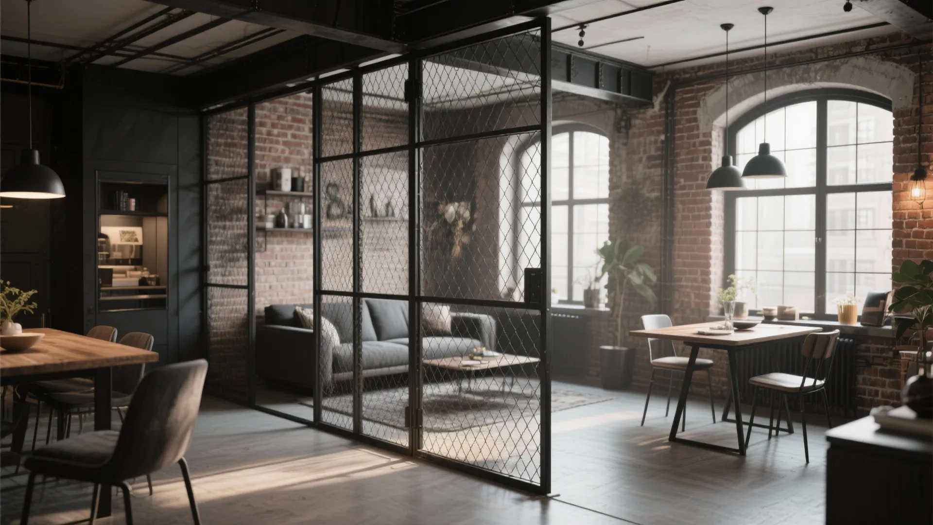 Metal Frame with Wire Mesh