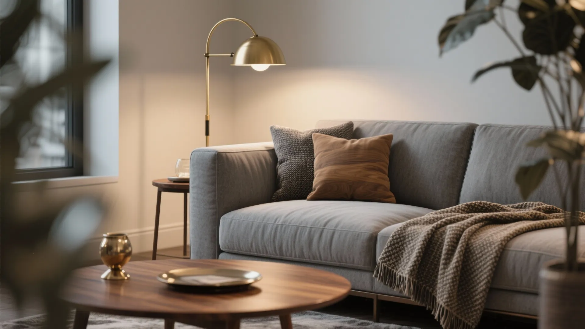 3. Mix of Metal and Wood Accents