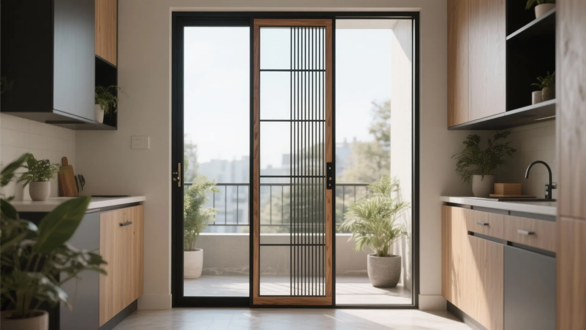 Mixed Materials: Metal + Wood Accents