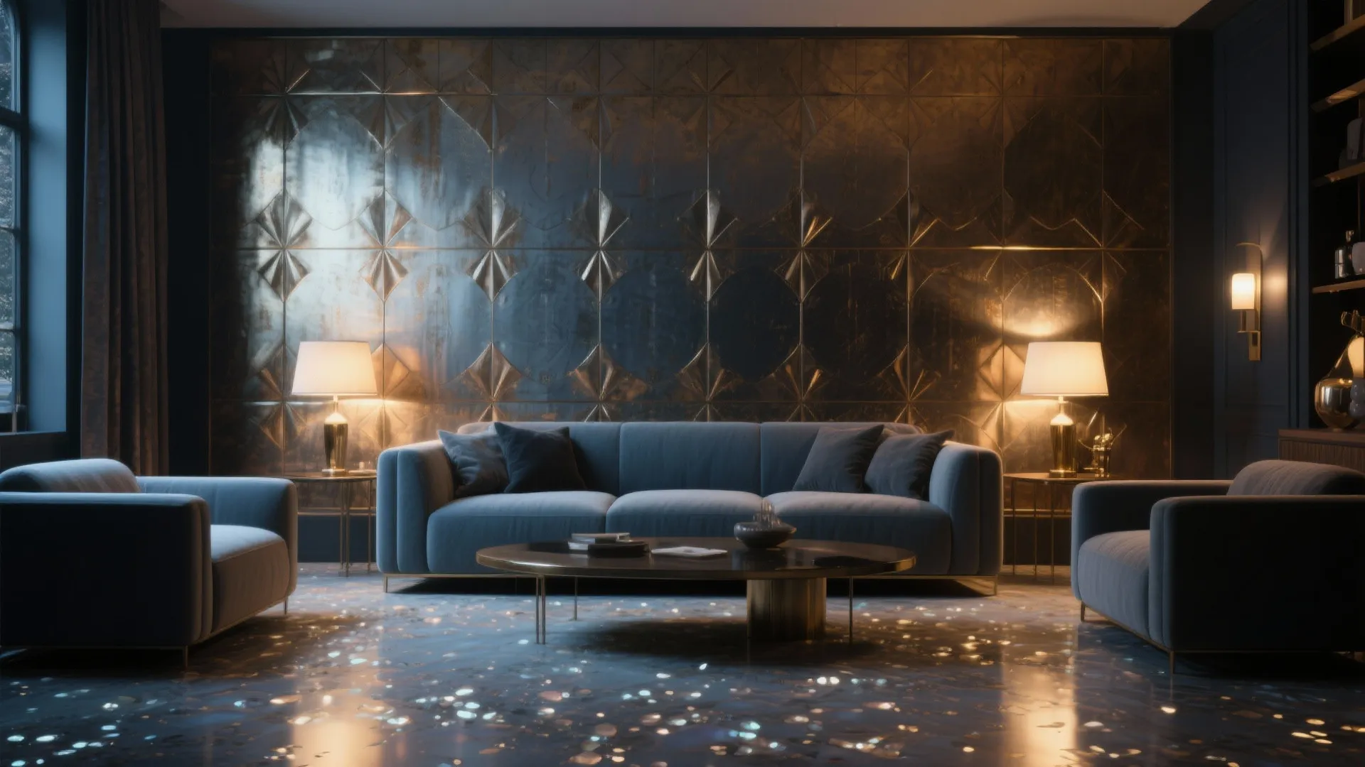 Metallic sheens and iridescent accents