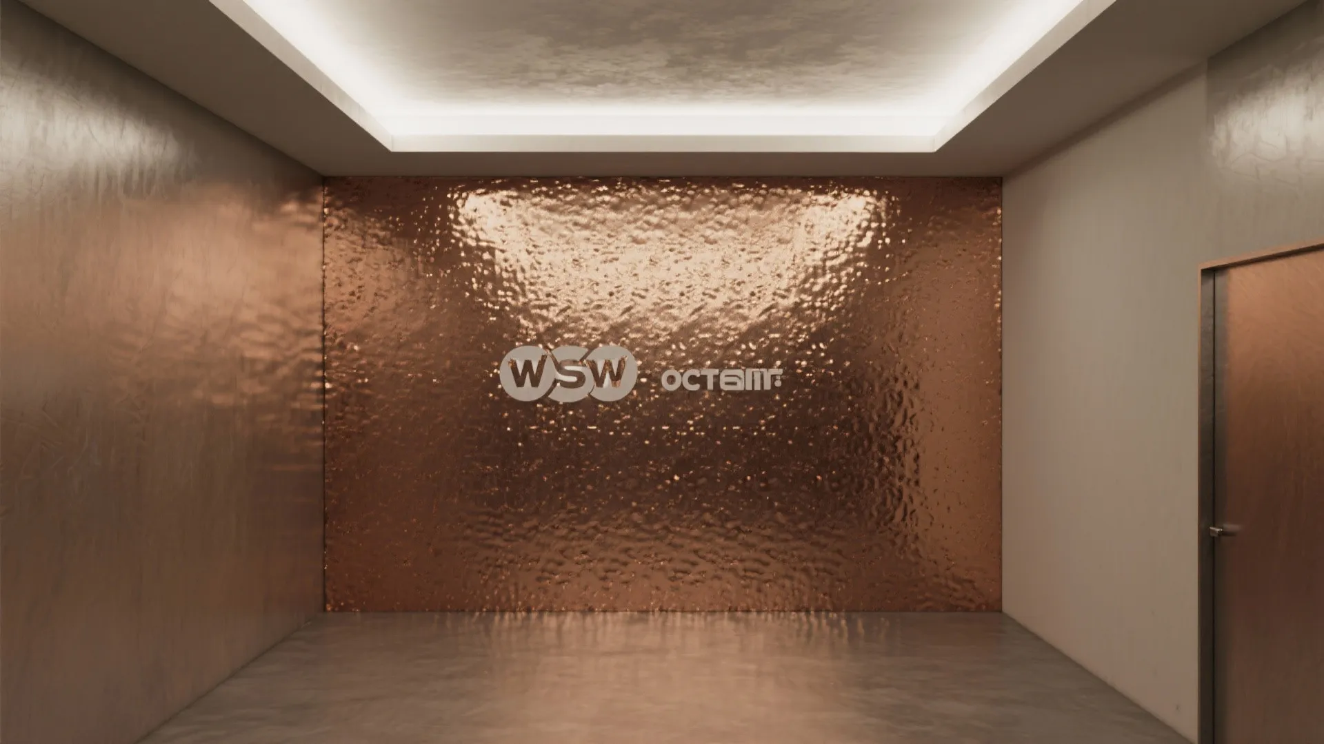 1. Metallic Accent Wall for Depth