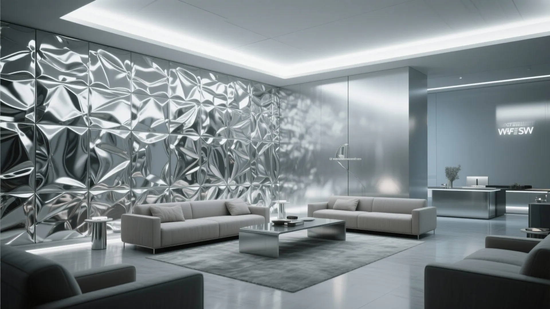 1. Metallic Accent Wall