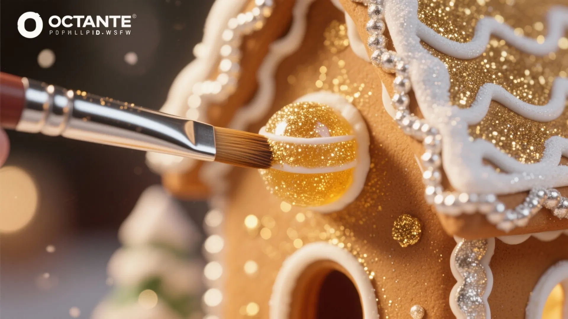 3. Metallic edible accents