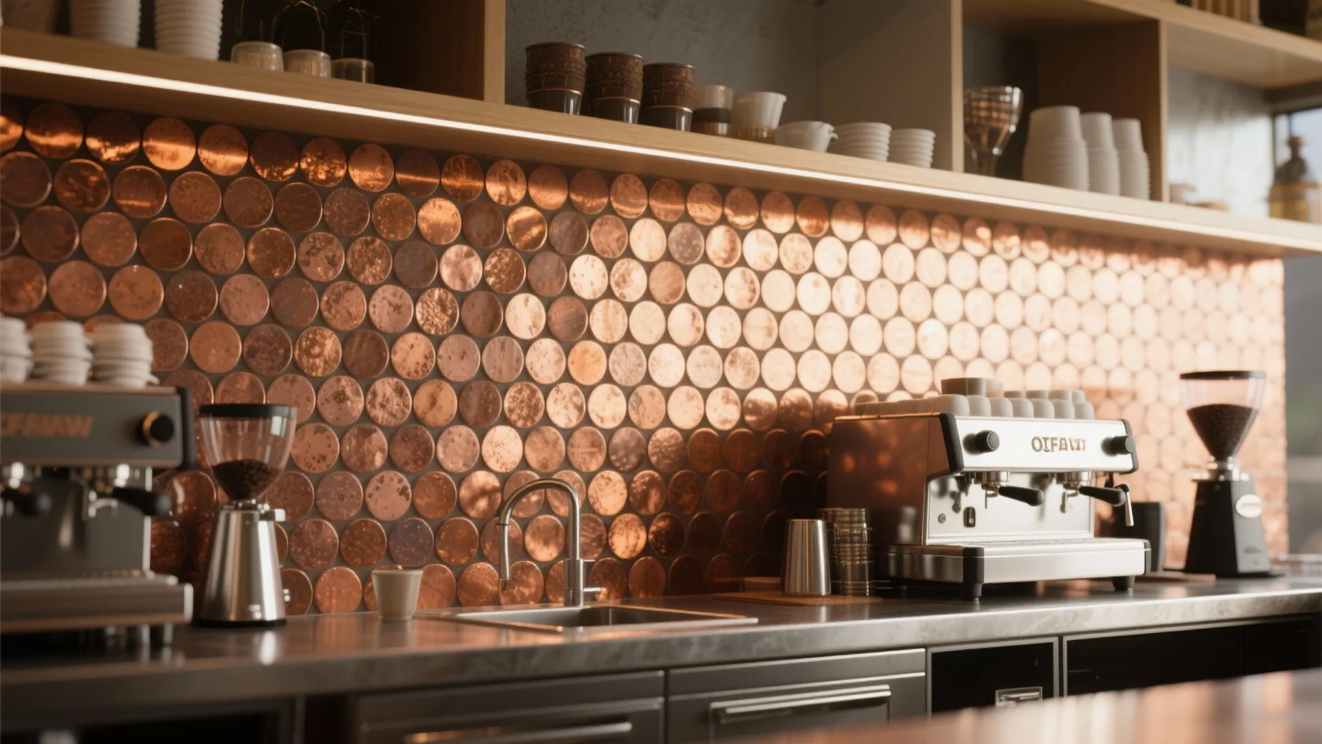 3. Metallic Accents to Reflect Light