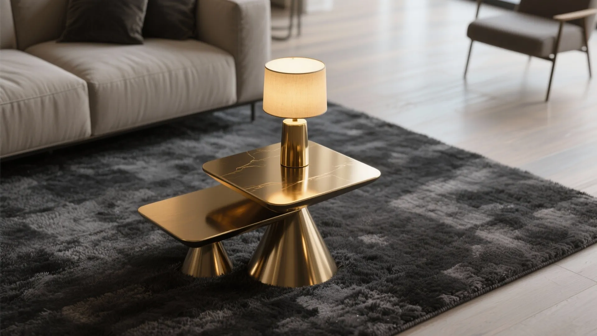 3. Add metallic accents for warmth