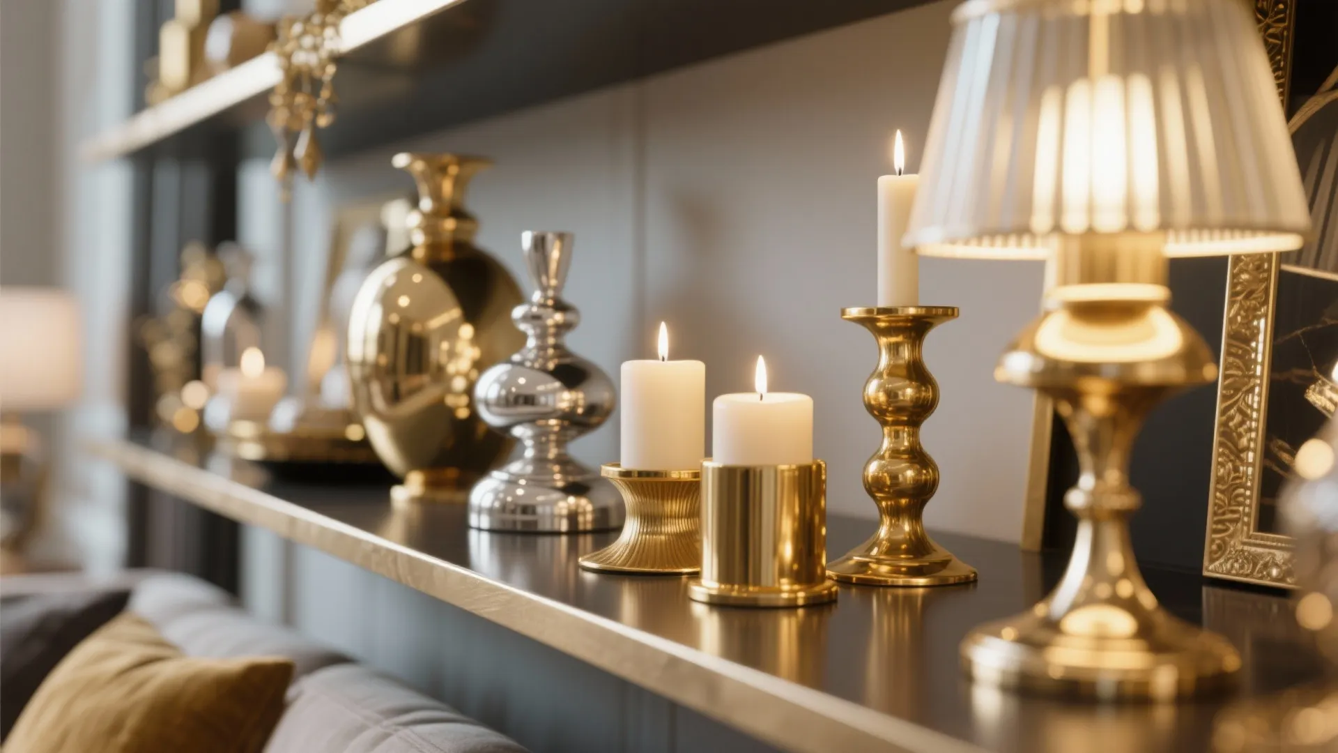 Metallic Accents for Festive Glam