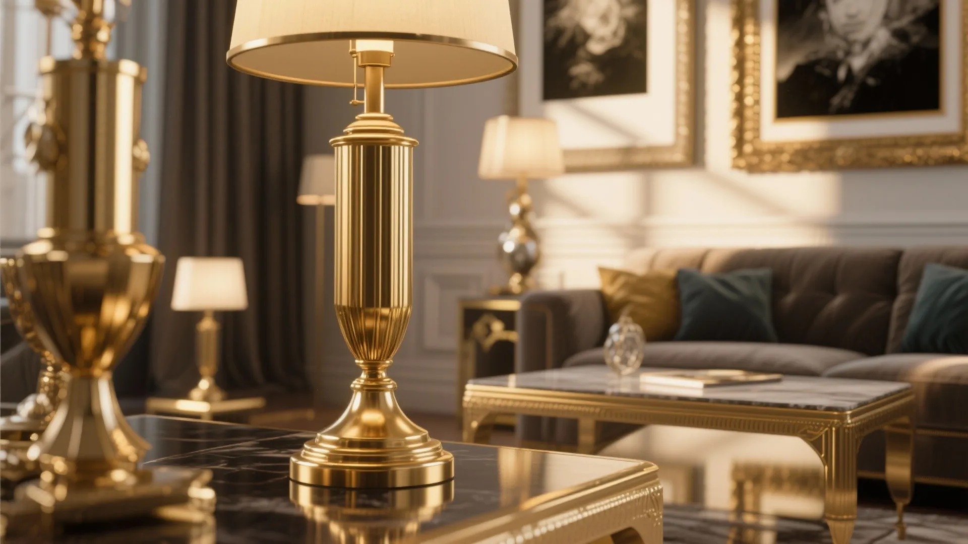 2. Luxurious Metallic Accents