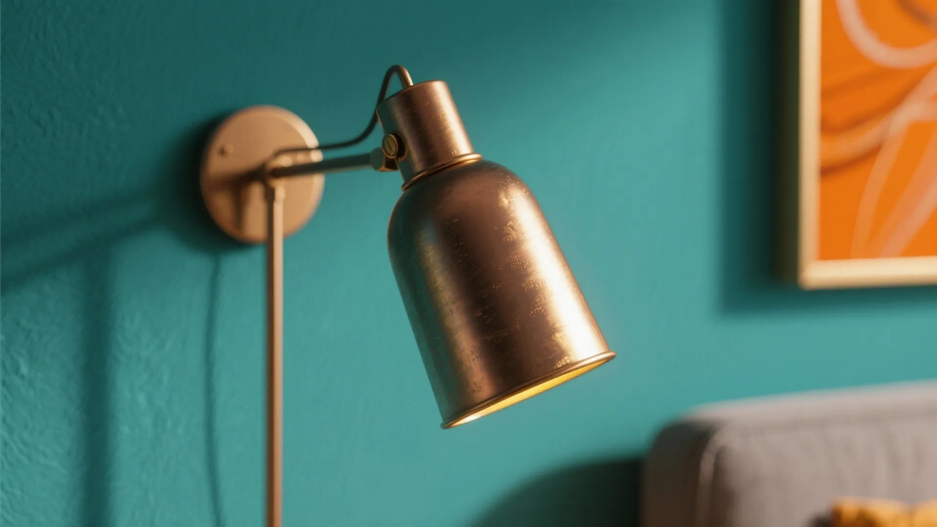 8. Warm Metallic Accents