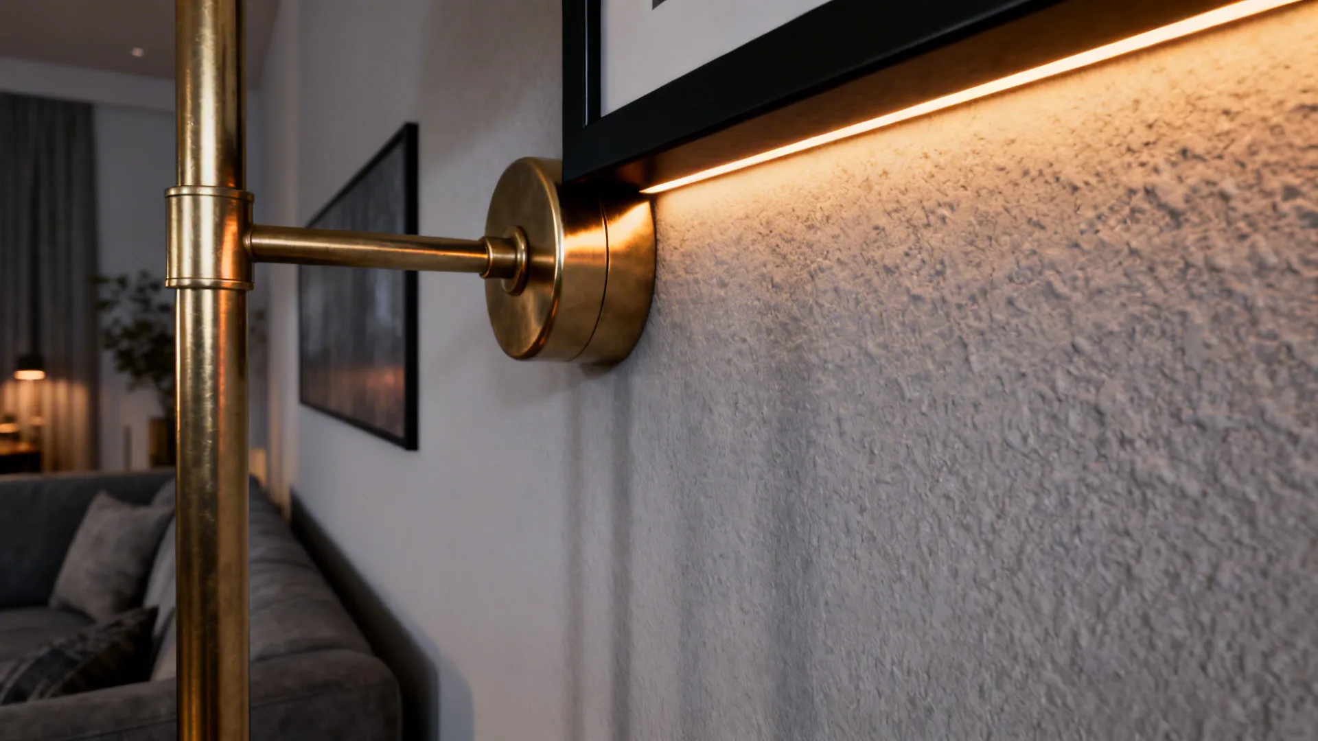 4. Metallic Accents and Warm Lighting