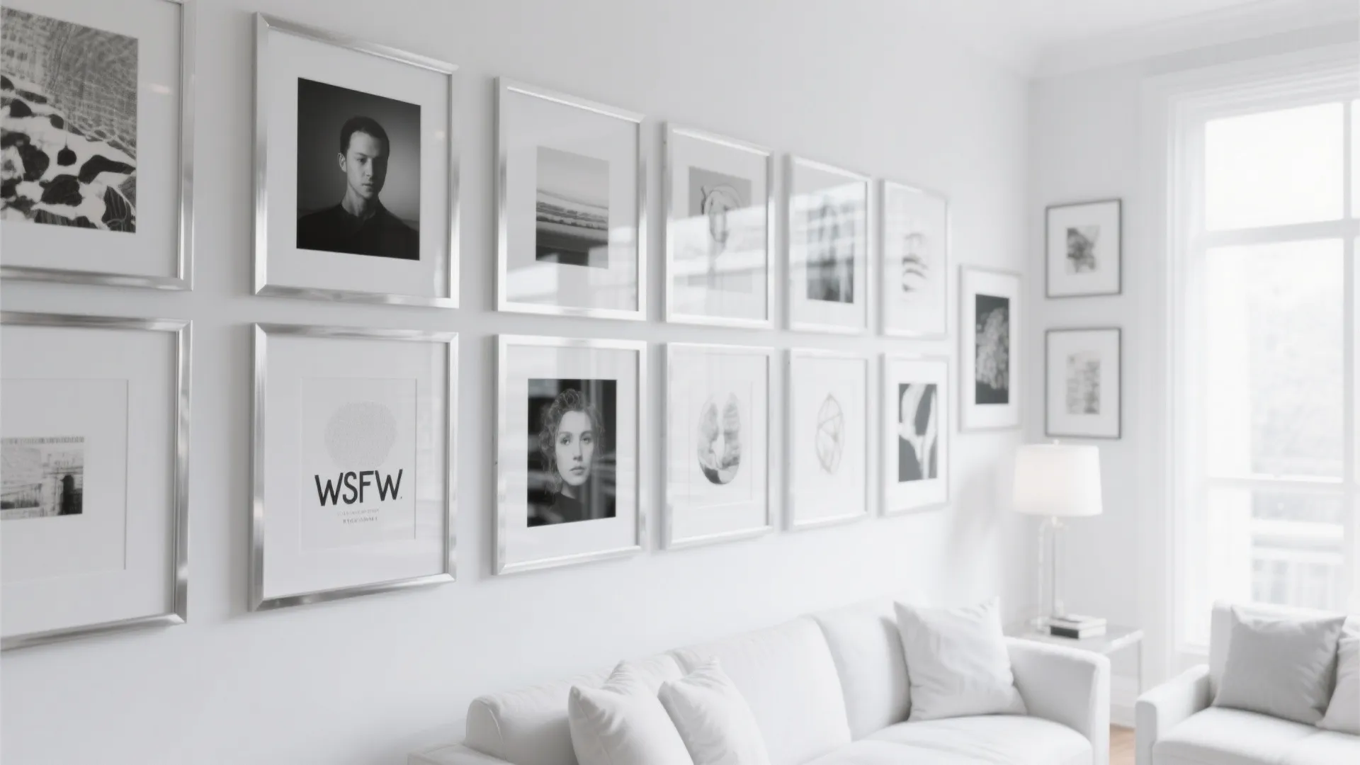 6. Metallic Artwork Frames