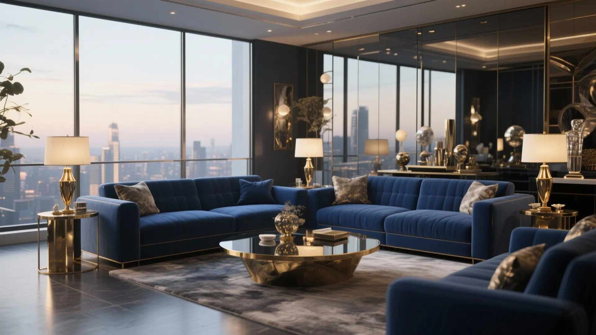 8. Metallic Accents for Glam