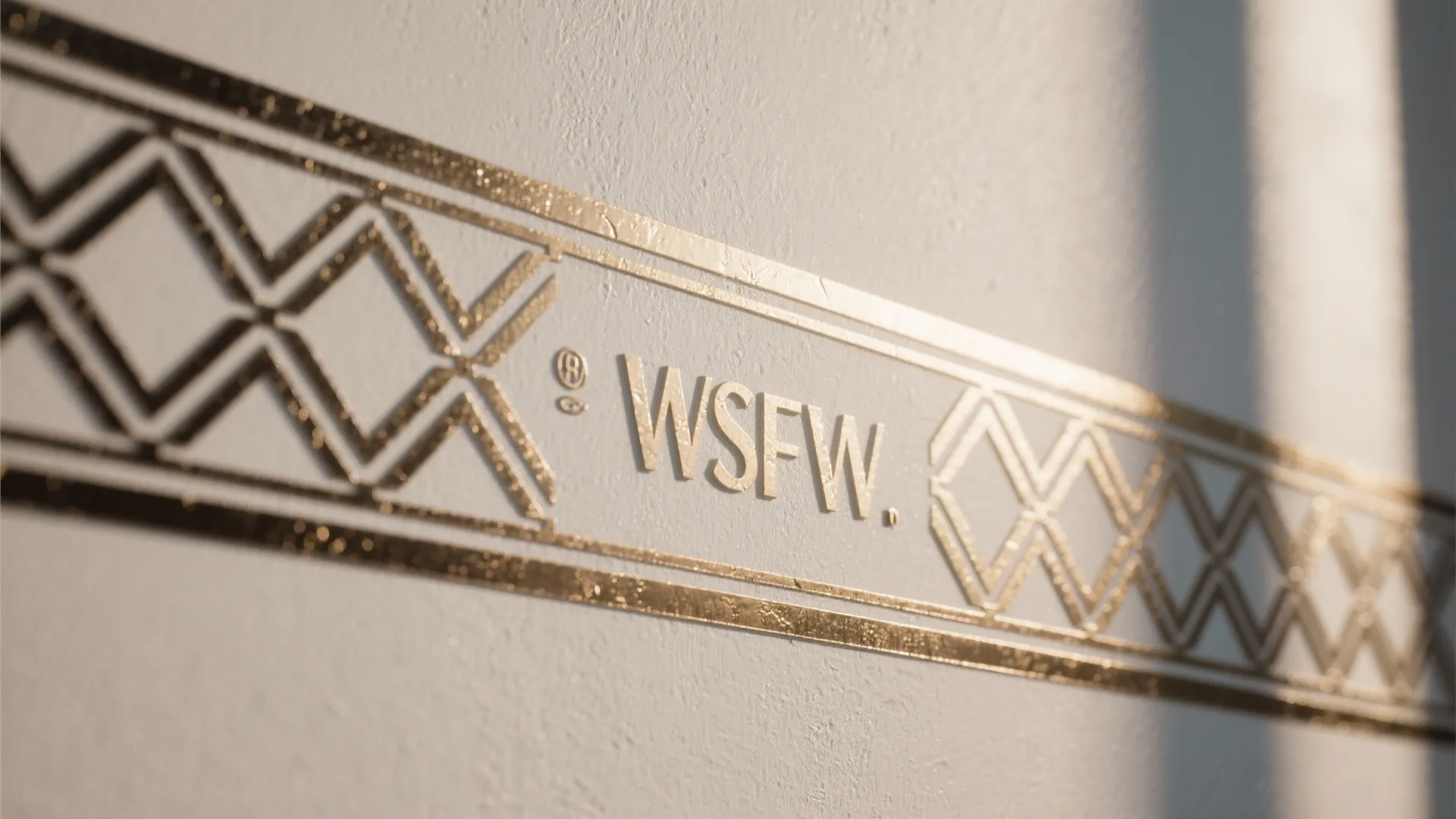 5. Repeating Border with Metallic Accents