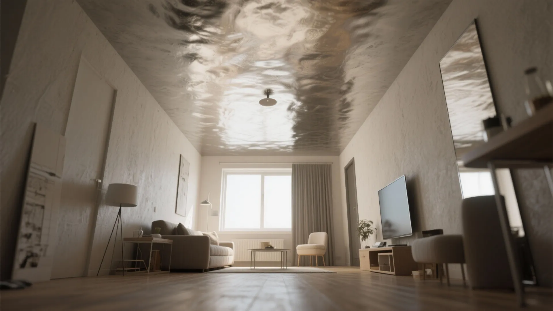 4. Metallic ceiling for drama