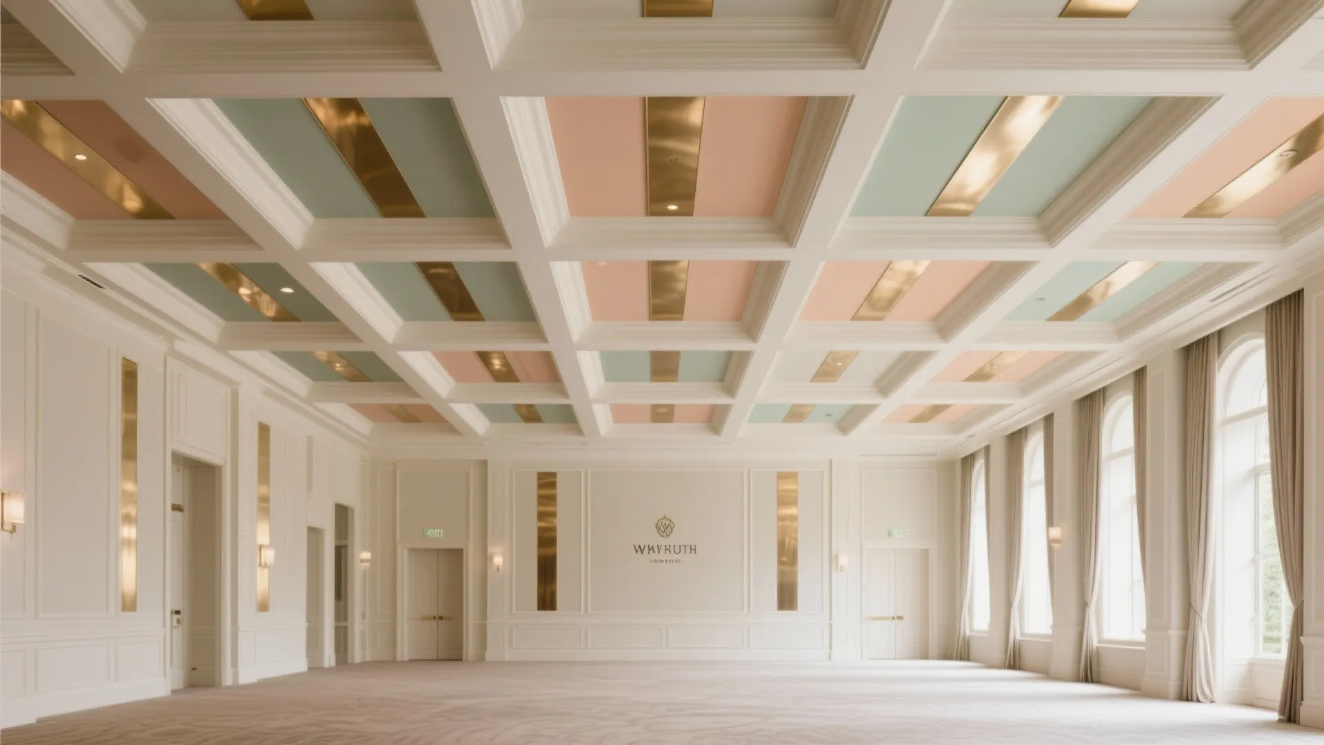 Metallic Pinstripe or Color-Blocked Coffers