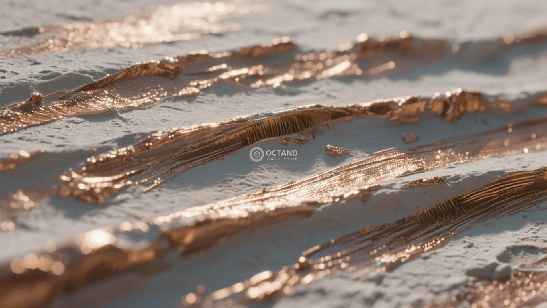 4. Dry-Brushed Metallics to Catch the Light