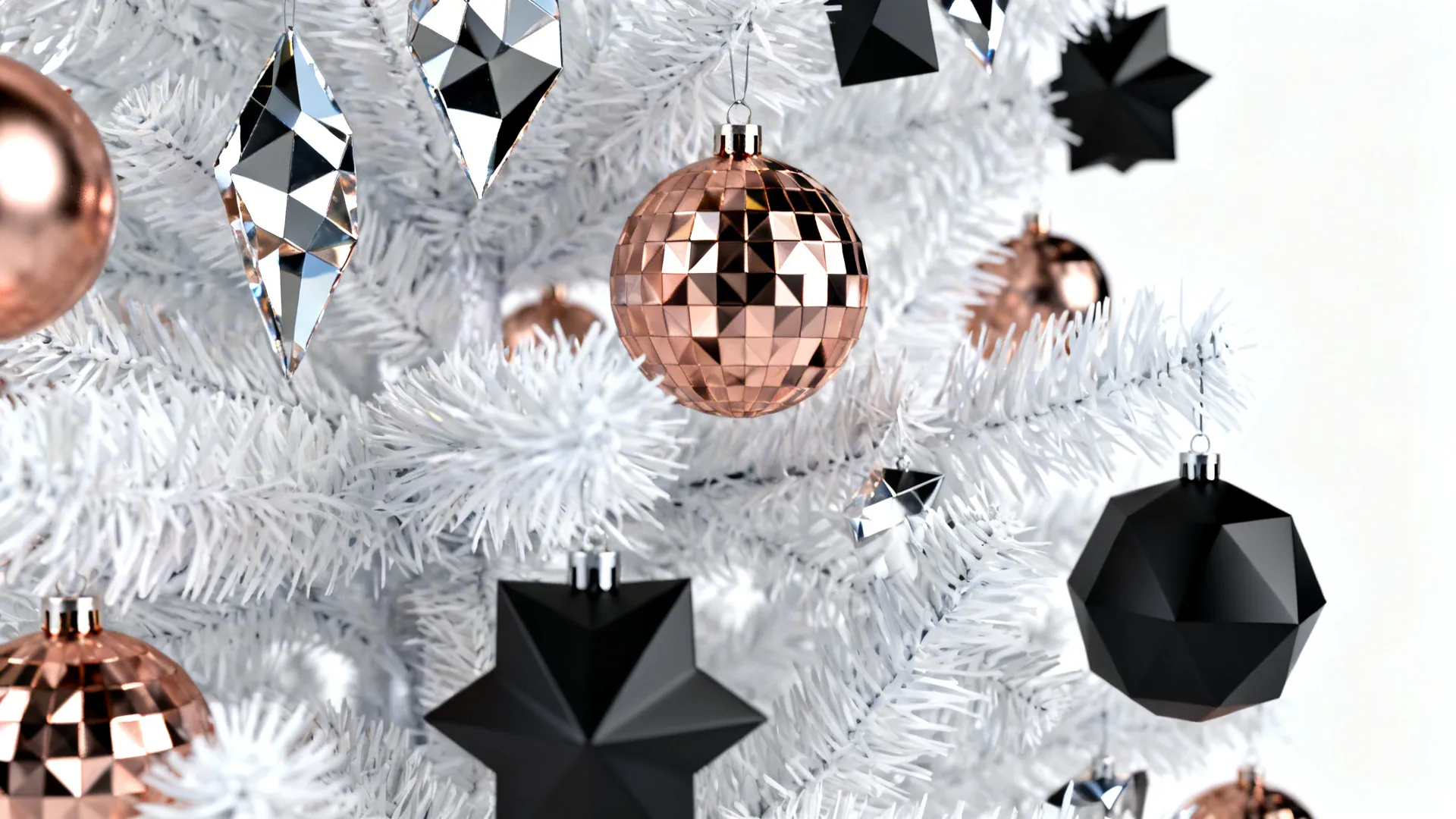 4: Modern glam with metallics and geometric shapes